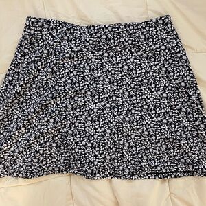 Loft Floral Black and White Women's Skirt